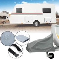 universal caravan hitch cover waterproof dustproof trailer tow ball coupling lock cover for rv motorhome car accessories