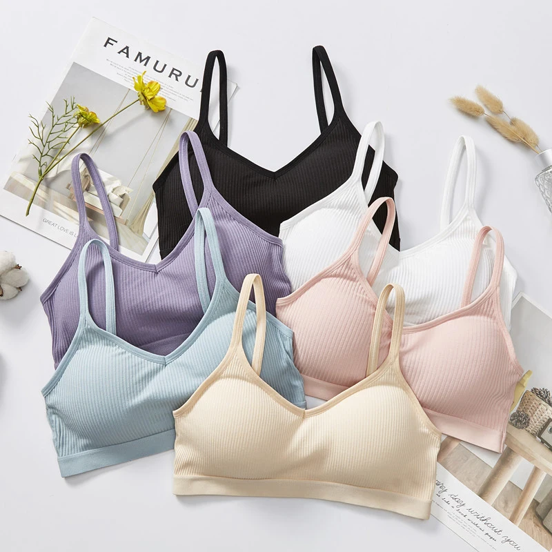 

Seamless Bras Women Tube Top Backless Wireless Underwear Female Sexy Lingerie Women Tops Removable Pad Bralette Fitness Yoga Top