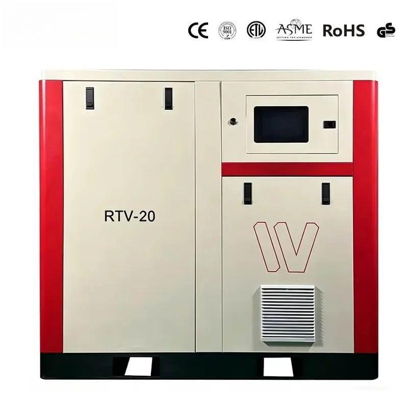 Фото Прямые продажи с завода RTTW: промышленный компрессор с постоянными магнитами, 15 кВт, 20 л.с., 2,2 м³/мин, 8 бар, 116 фунтов на кв. дюйм. №1