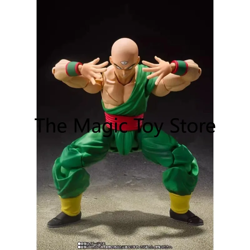 Фото Оригинальная фигурка Bandai, в наличии, серия Soul Limited, SHF, Dragon Ball Z, Теншинхан, Чиаотзу, Solar Flare 2.0, Мастер боевых искусств, игрушка №3