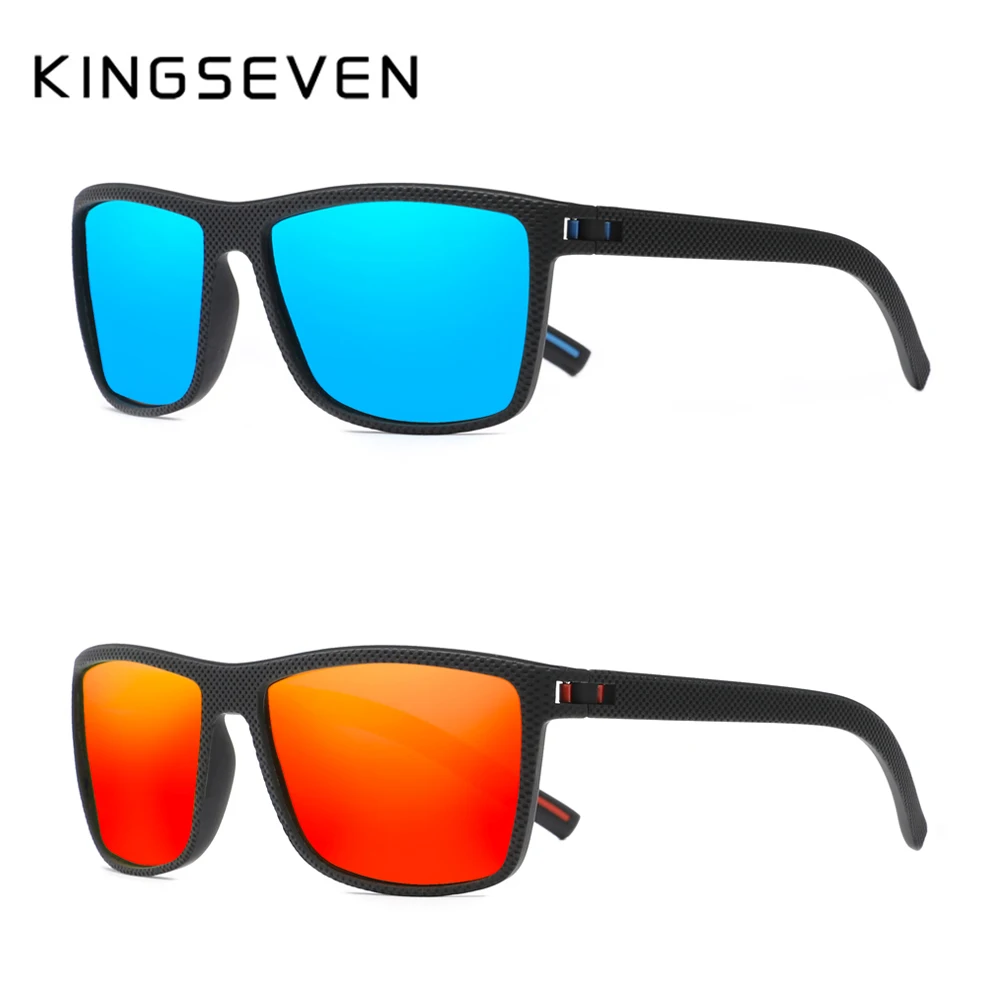 Мужские солнцезащ. Очки для вождения KINGSEVEN черно-красные солнцезащитные очки с