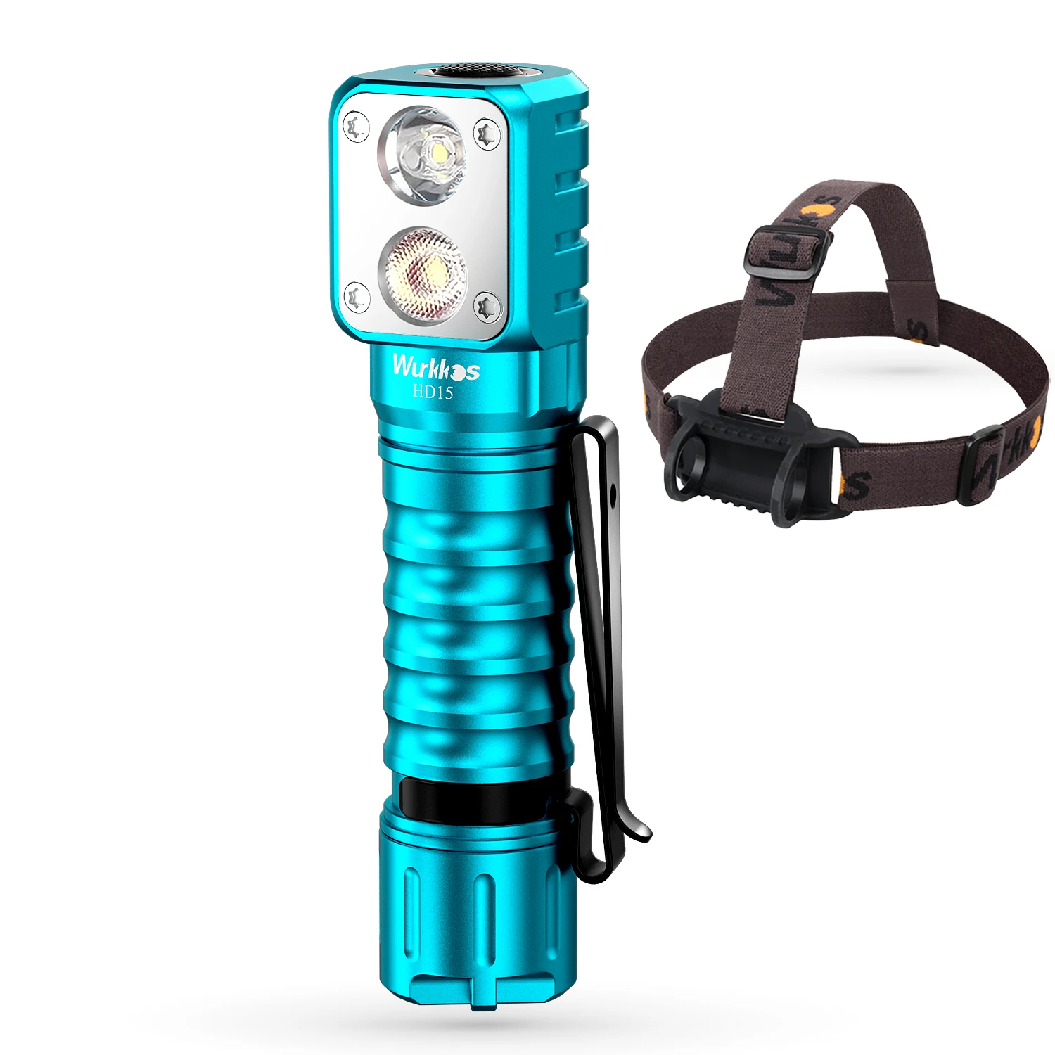 

Сине-красный светодиодный фонарик Wurkkos HD15 LH351D, внешний аккумулятор Type C, перезаряжаемый фонарь 18650 лм, налобный фонарь с мангической задней к...