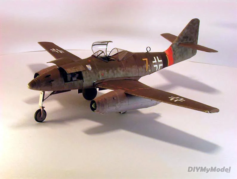 

DIYMyModeI German me 262 Schwalbe fighter DIY Handcraft Paper Model KIT Handmade Toy Puzzles Gift Movie props