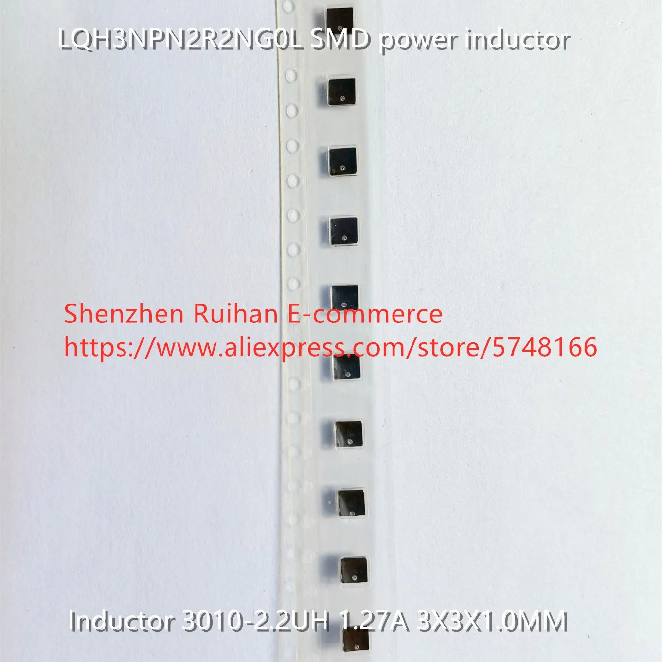 

Оригинальный новый 100% LQH3NPN2R2NG0L SMD силовой индуктор 3010-2.2UH 1.27A 3X3X1.0MM