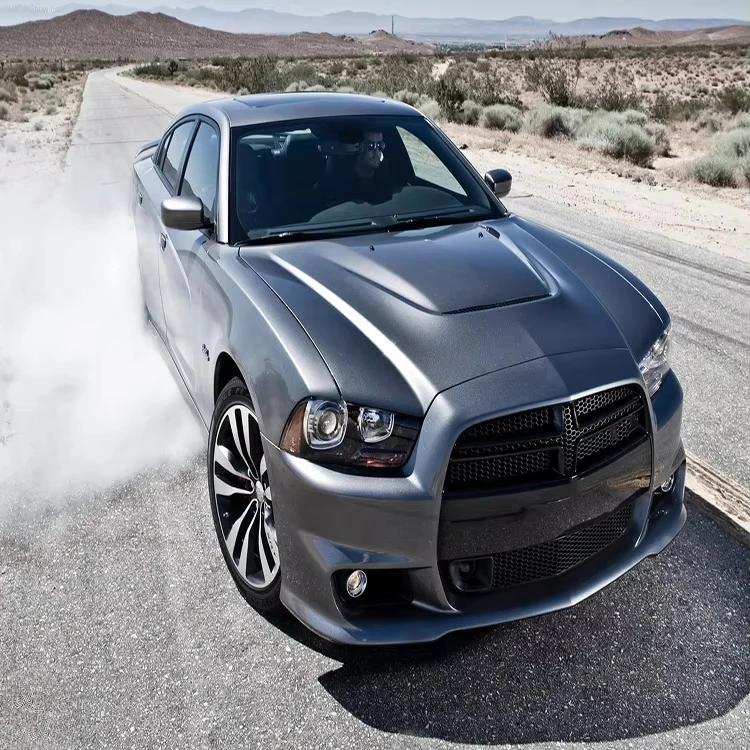 Фото Алюминиевый капот SRT Style из штампованного металла для Charger 2008-2014 №3