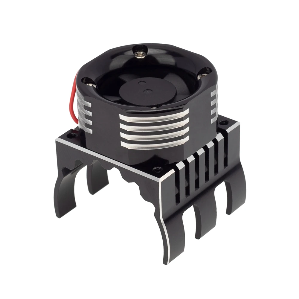 

42mm Motor Cooling Fan Heat Sink with LED Light for Traxxas 1/10 E-Maxx E-Revo Summit Arrma 1/8 Kraton Talion Typhon ,3