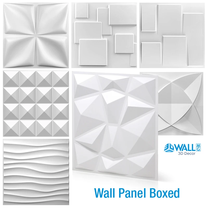 

30x30cm Decorative 3D Wall Panel wave Diamond Design Non self-adhesive plastic tiles 3D wall sticker room Bathroom wall paper