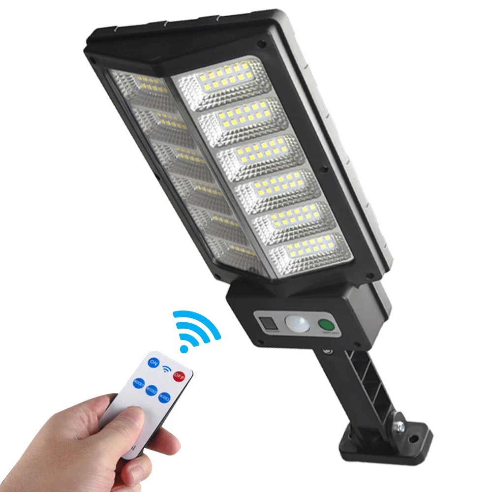 

Solar Outdoor Street Light with Remote Control PIR Motion Sensor Wall Light for Front Door Garden Driveway Fence Patio etc