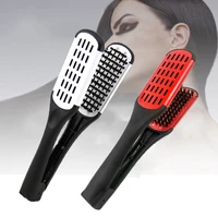 new multifunctional for women men styling tool hair brush clamp hair straightening comb double sided hair brush bristle