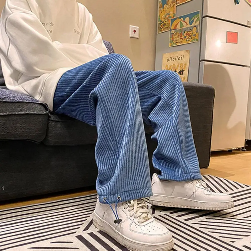 

Весенние Брюки, уличная одежда с глубокой промежностью, сохраняют тепло, мешковатые мужские брюки со средней талией, мужские брюки для рабо...