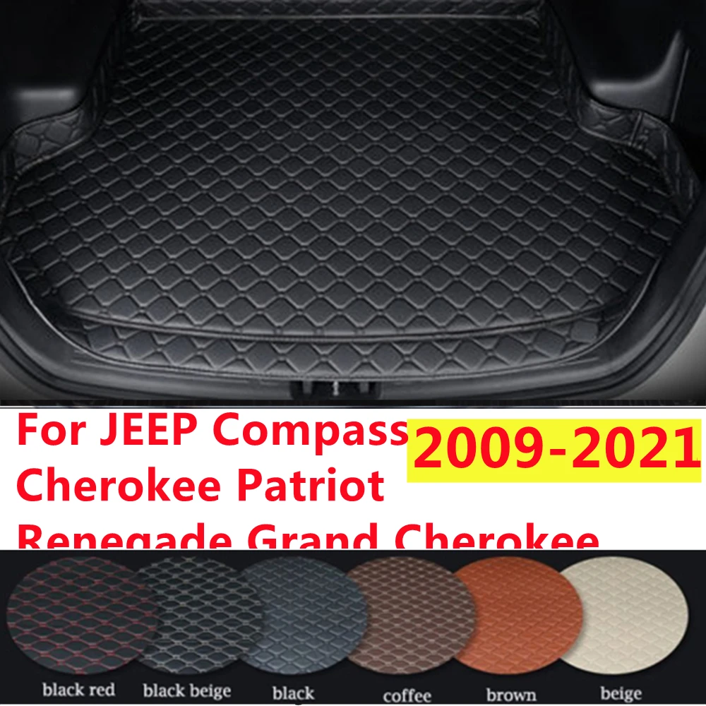 

SJ Высокая сторона Автомобильный багажник коврик авто хвост загрузки грузовой коврик подходит для JEEP Grand Cherokee и Renegade Патриот компас 2007-2021 любую погоду