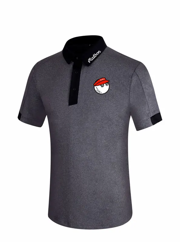 New Golf Clothing Men's Top Short-Sleeved T-Shirt Spring Summer GOLF Quick Dry Breathable Sporty Fashion Shirt