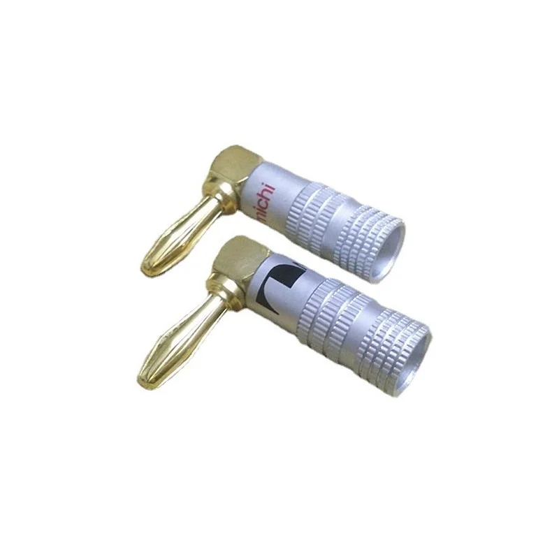 4 шт. позолоченные переходники для видеоколонок 90 градусов мм | Строительство и