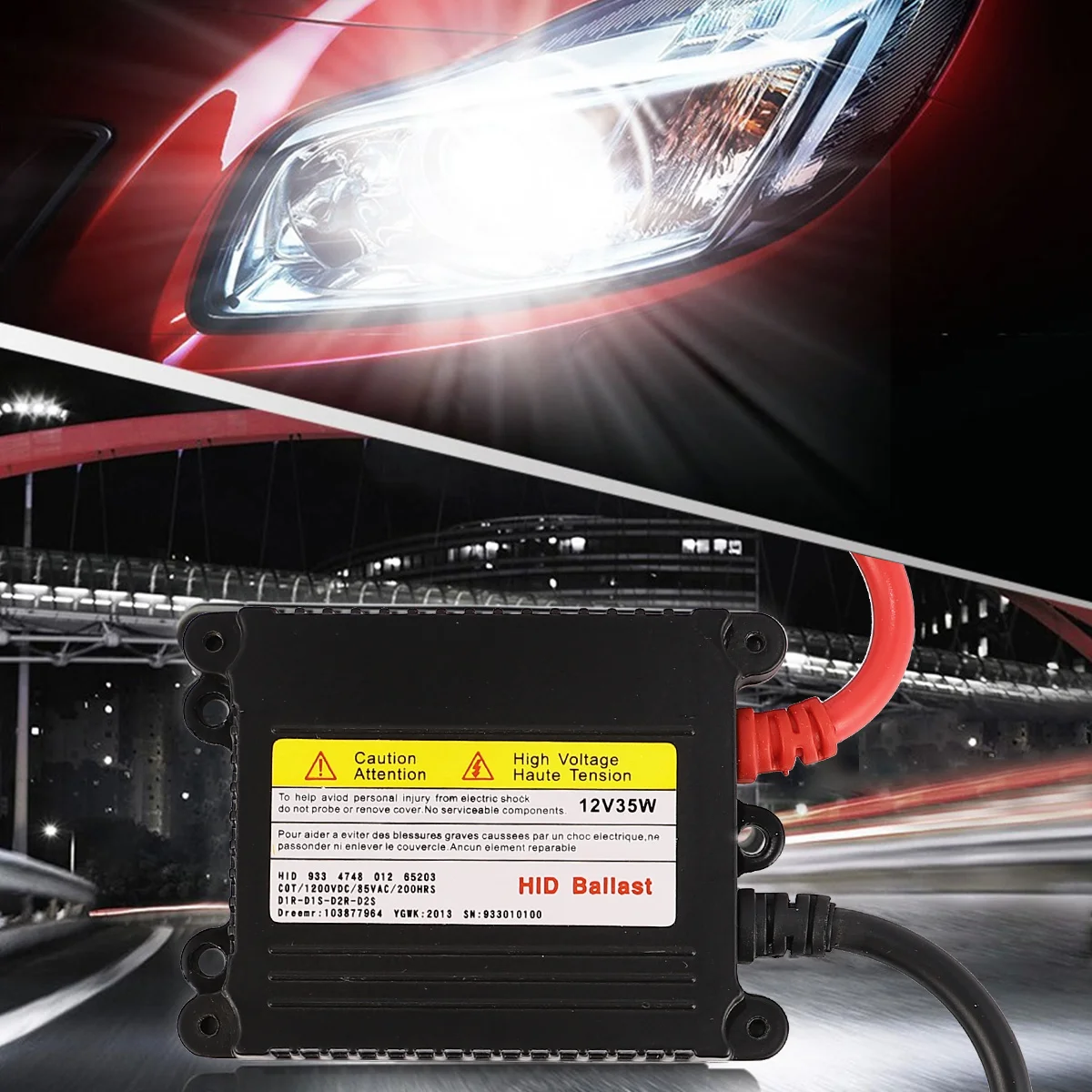 

Xenon Lamp Ballast Car HID Ultra-Thin Slim Kit DC Motorcycle Ballst Motorbike Stabilizer