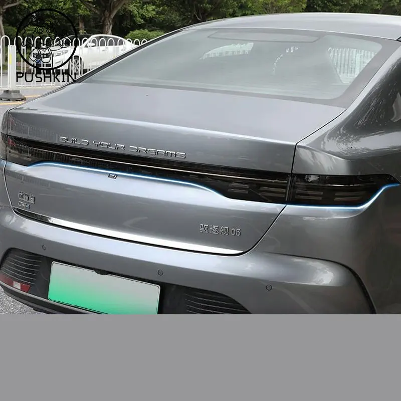 Для BYD KING SEAL 5 DMI Chazor 2025 ТПУ черненые прозрачные фары задние фонари защитная пленка