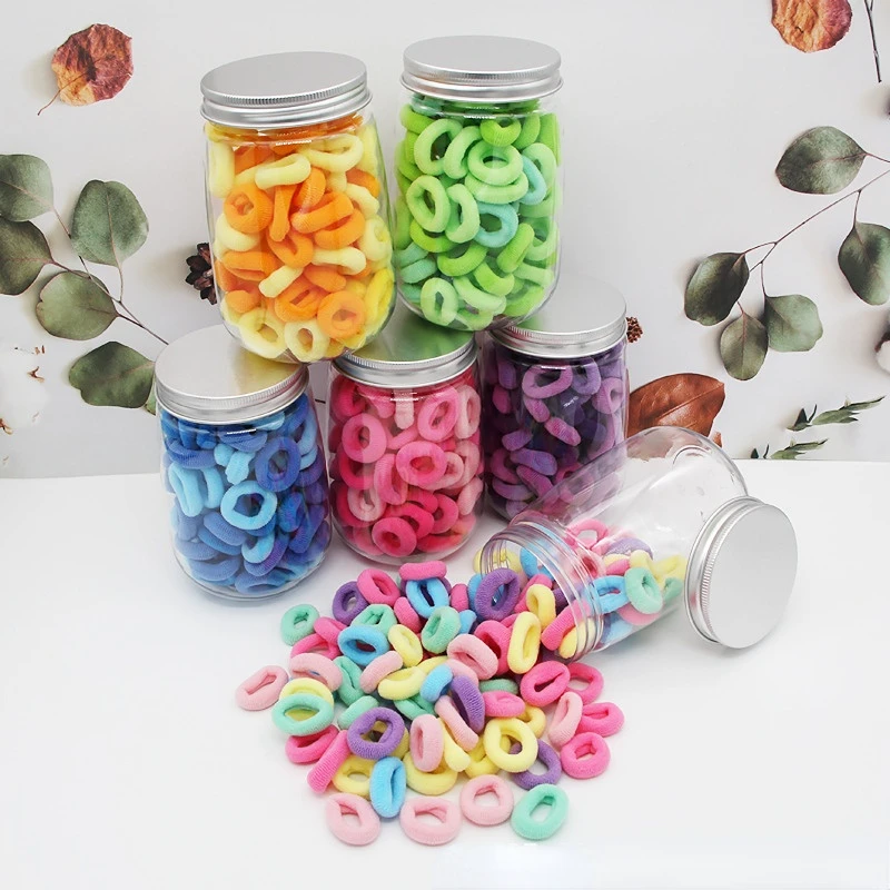 

100 PCS Child Baby Headband Hair Accessories Girl Candy Color Elastic Rubber Band Hair Bands Hair Ties for Kids Baby Girl Items