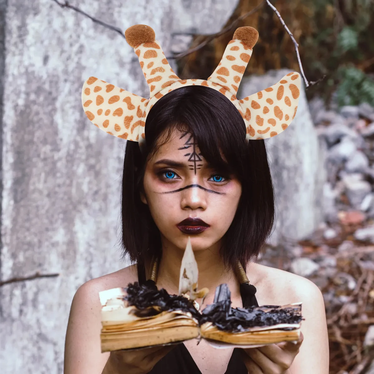 

4 Pcs Halloween Animal Ear Headband Child Fox Ears Cosplay Fabric Designed Headbands