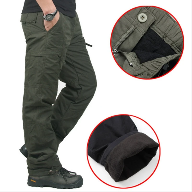 

Tactical Military Clothing Winter Trousers Double Army Quality Cotton Thick Men Layer High Warm For Camouflage Brand Pants Men