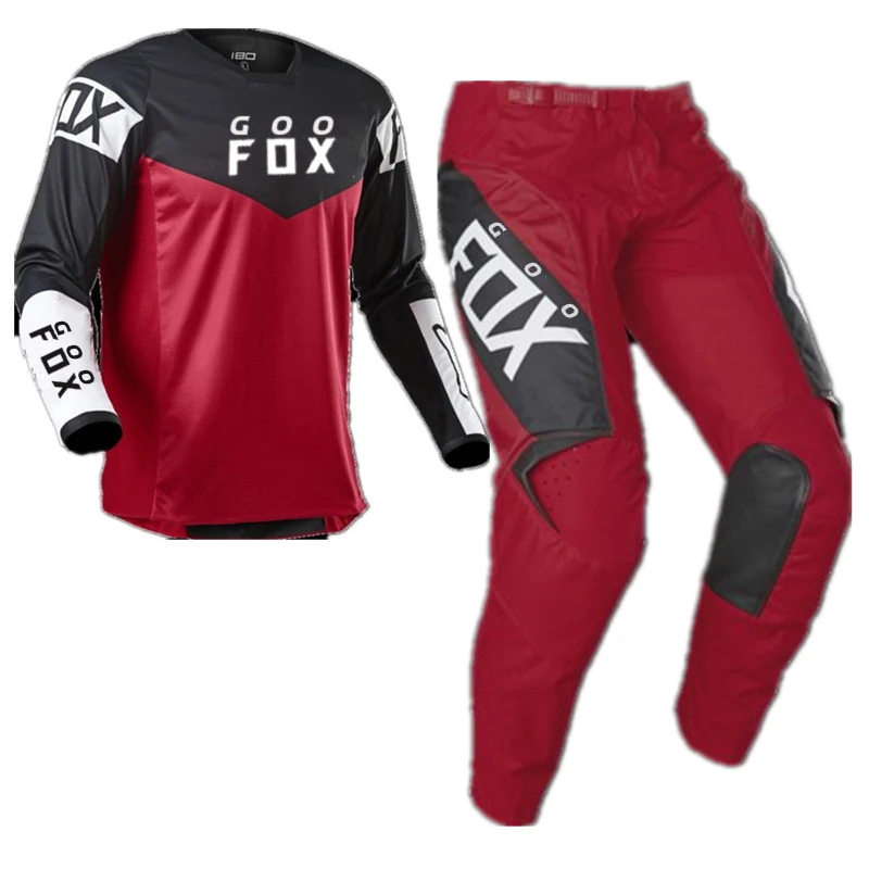 Motocross Gear Set Combo 180/360 Motorbike Racing Jersey And Pants Mtb MX ATV Downhill Off Road Suit GooFox Moto Clothing Kits