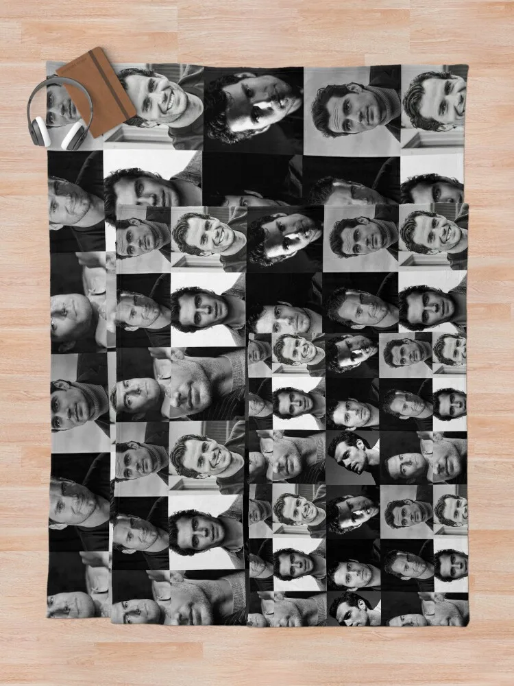 Черно-белое одеяло с коллажем Генри кавилл идея для подарка на День святого
