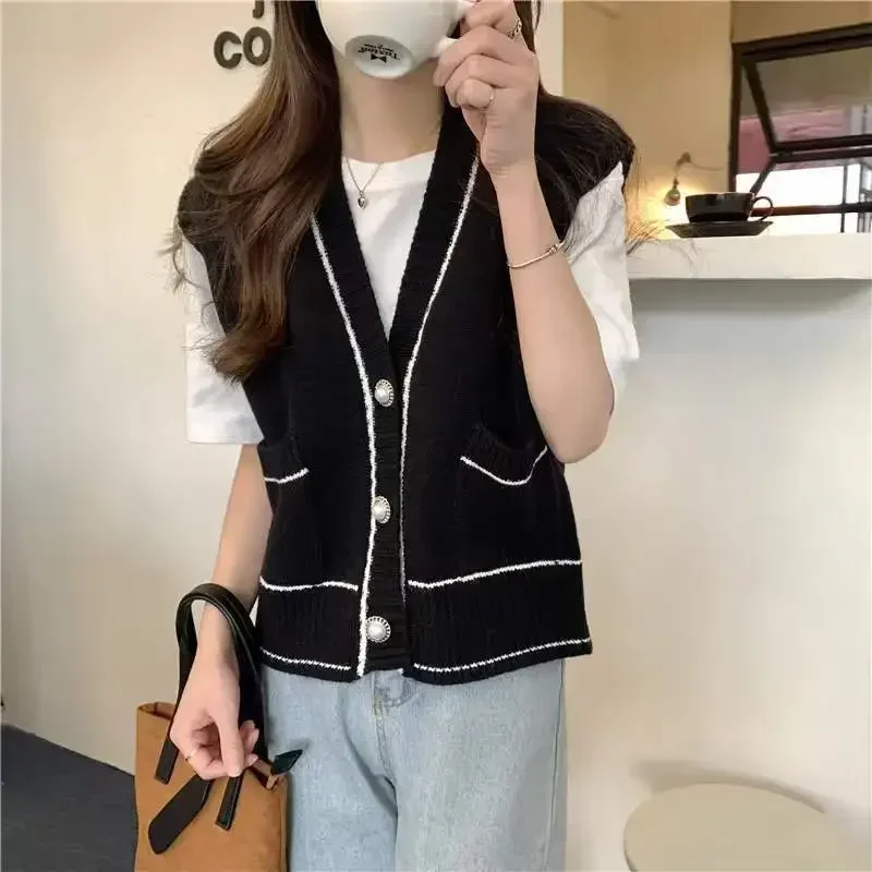 Белоснежные вязаные топы для женщин зимний женский свитер на пуговицах с