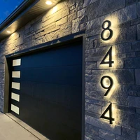 3d led exterior house numbers modern hotel room door plates address sign backlit signage metal outdoor waterproof number plaque