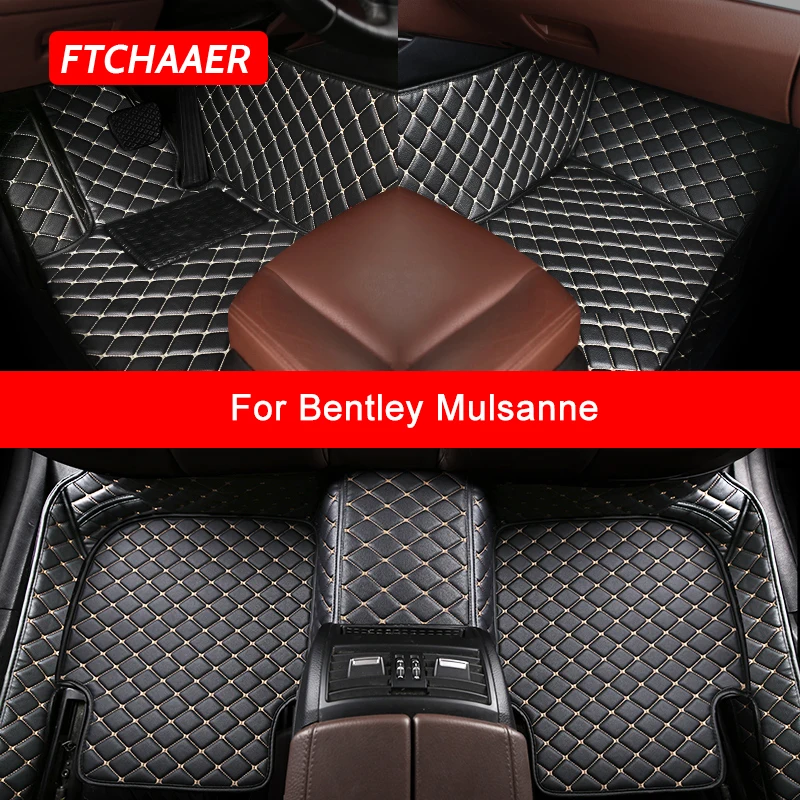 

FTCHAAER Custom Car Floor Mats For Bentley Mulsanne Auto Accessories Foot Carpet