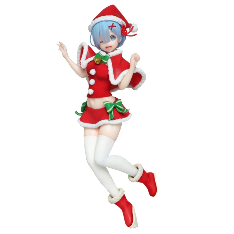 

22.5cm Anime Re:Life In A Different World From Zero Figure Kawaii Christmas Rem Ver. Action Figures PVC Collection Model Toys