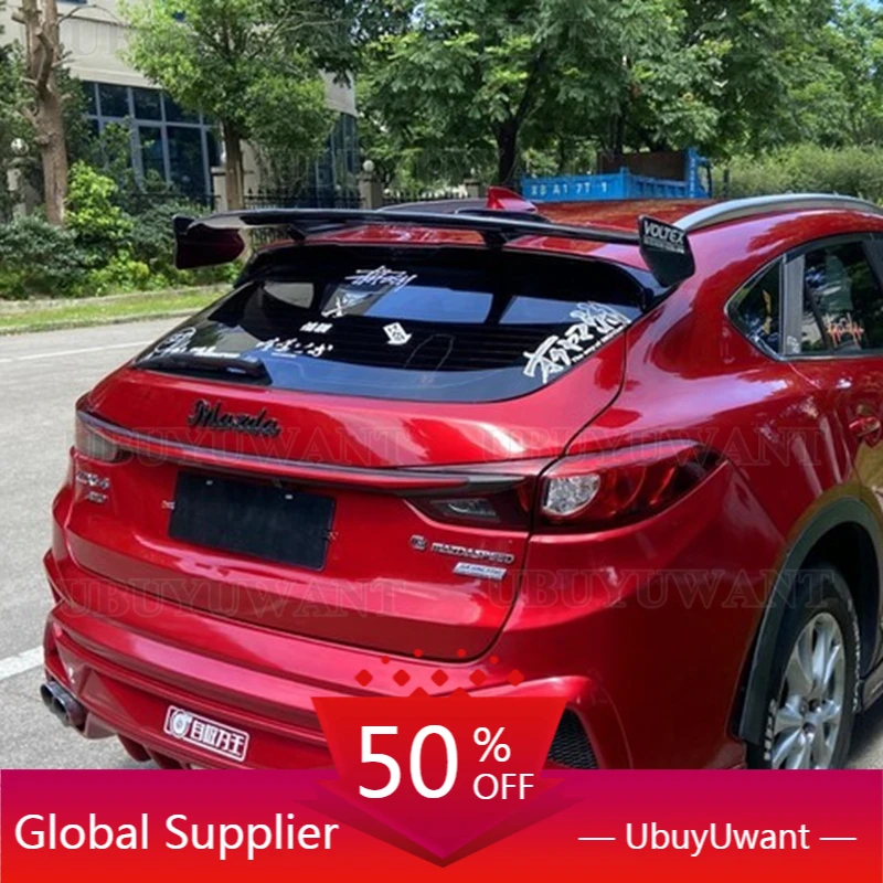 

For Mazda CX-4 2014-2022 Hatchback Spoiler Rear Trunk Wing Car Tail Wing NEW High Quality Carbon Fiber Material Car Spoiler