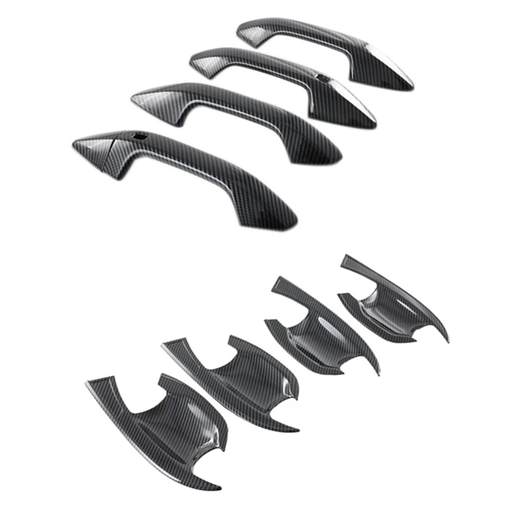 Для Kia Sportage NQ5 2021 2022 углеродное волокно дверная ручка автомобиля крышка чаши