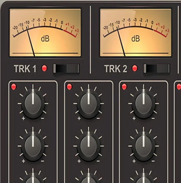 Слайдеры или панели Faders в стиле ретро с очень старым звуком фланелевое одеяло от