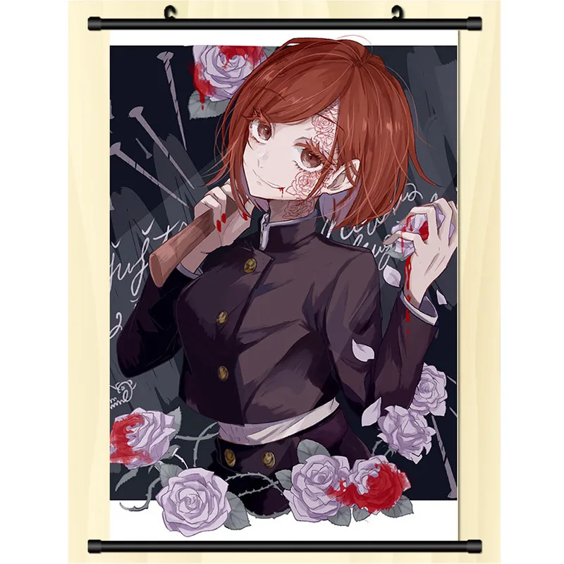 Мультяшный аниме юютсу кайсен Свиток холст Настенная картина домашний декор