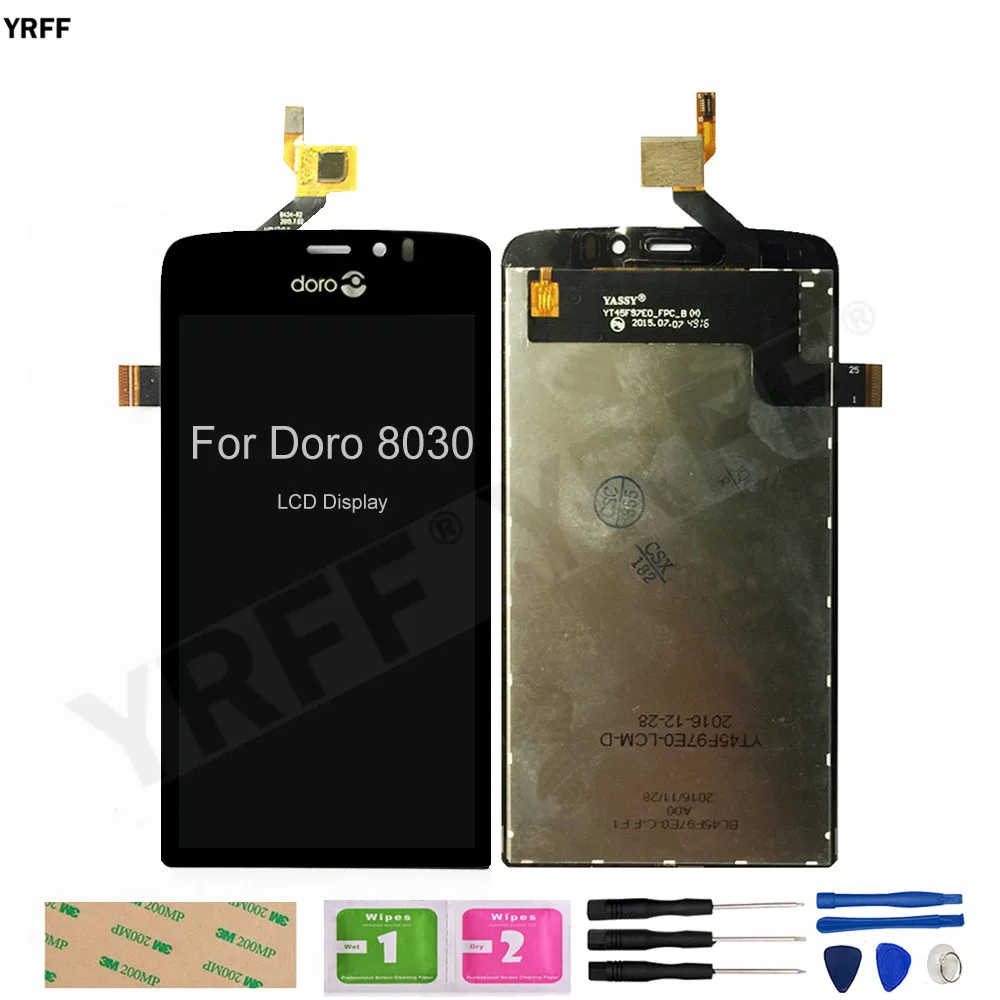 

For Doro 8030 8031 LCD Display Touch Screen Digitizer Glass Panel Sensor Mobile Phone Repair Parts Tools 100% Tested