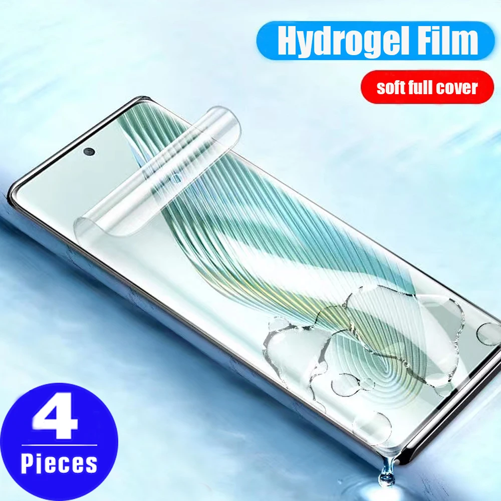 

4 шт. чехол для Honor magic 5 3 pro plus X9A Гидрогелевая пленка magic 4 lite Ultimate Защитная пленка для экрана X40 не стеклянная защитная пленка