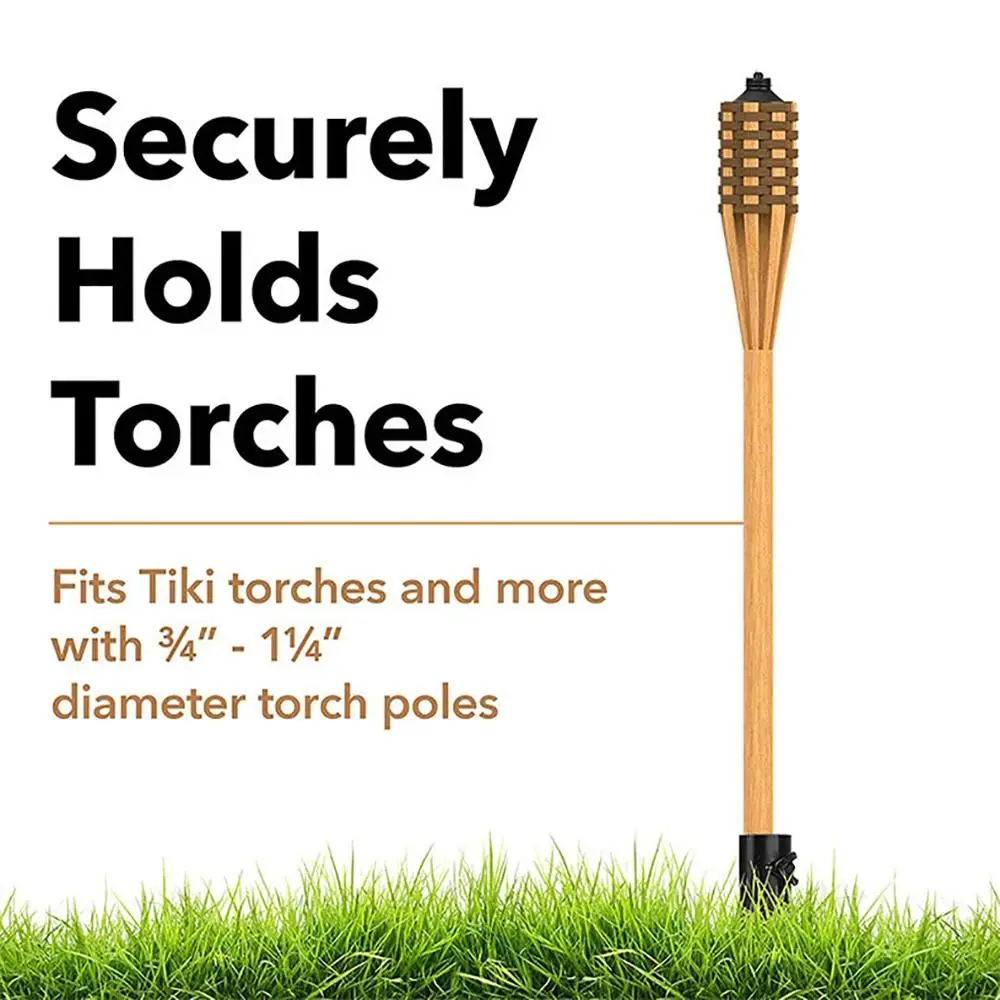

Accessories Tiki Torch Outdoor Garden Light Solar Light Stake Ground Spikes Yard Stakes Torch Holder For 4pcs