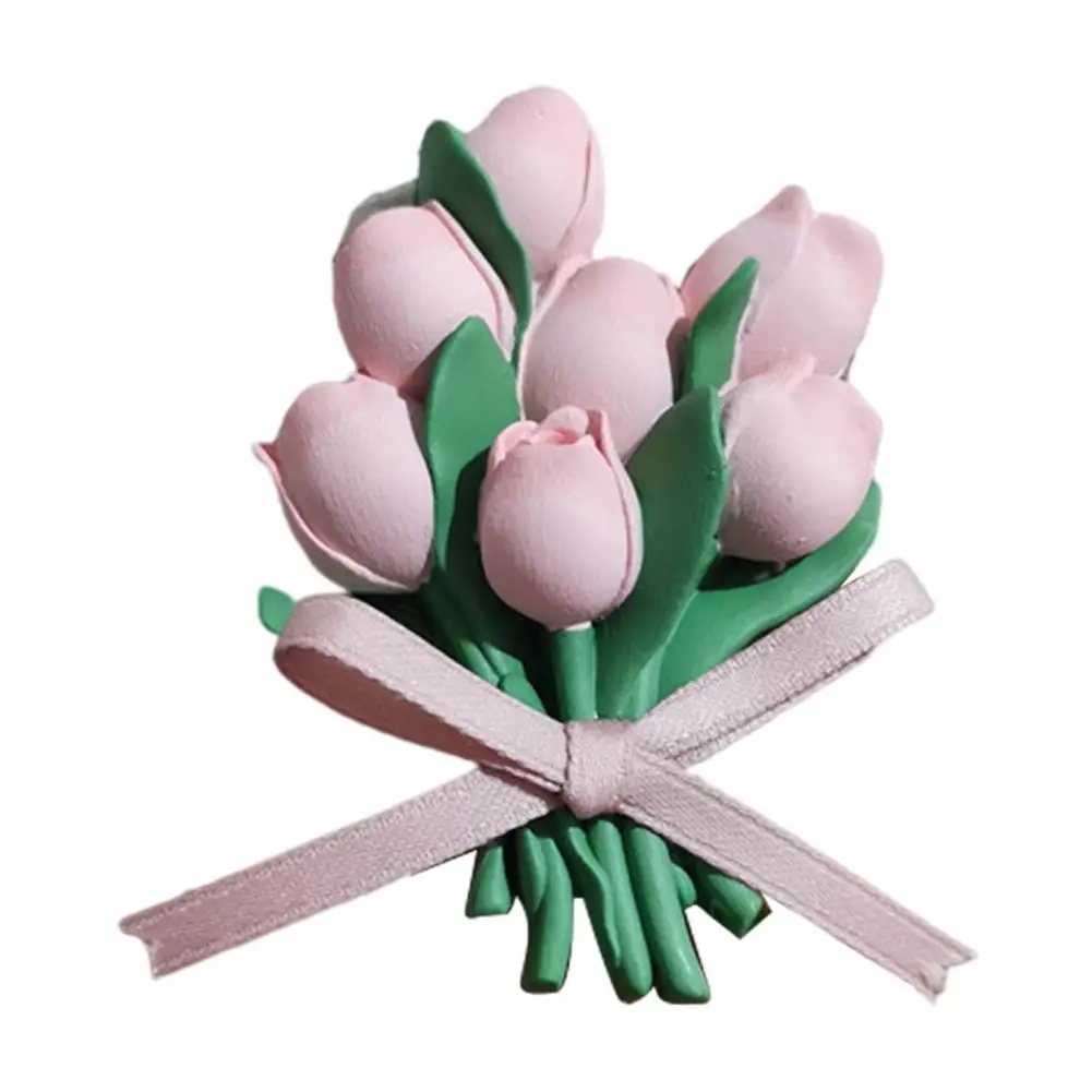 

Essential Oil Diffuser 1 Set Excellent Universal Compact Flower Tulip-Shaped Car Air Freshener Vent Clip Set Car Accessories