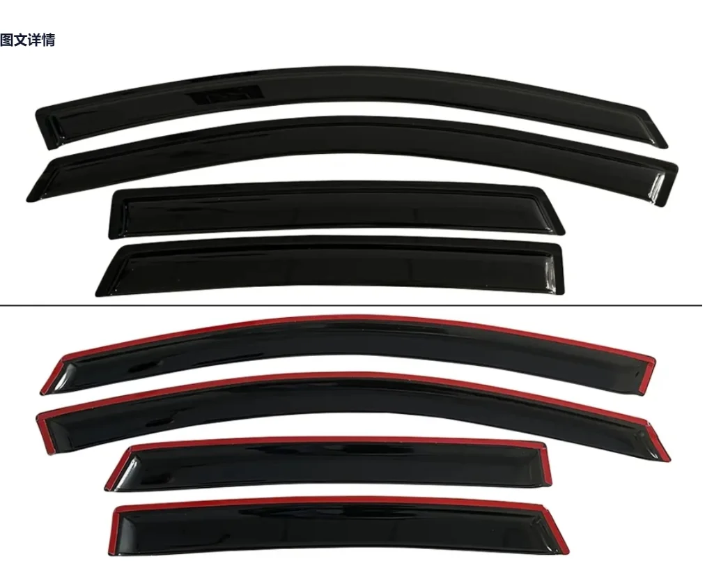 

Для Toyota C-HR 2018-2022 автомобильный дефлектор бокового окна, оконный козырек, вентиляционное отверстие для ветровых щитков, защита от солнца и дождя, навесы, навесы