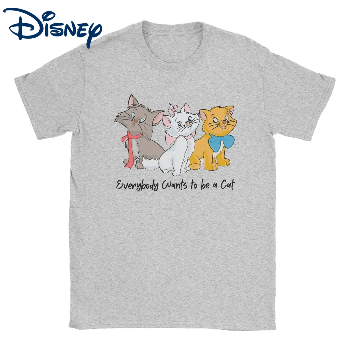 

Aristocats Everybody Wants To Be A Cat T Shirt Men Women 100% Cotton Cool T-Shirts Disney Tees Short Sleeve Clothes Adult