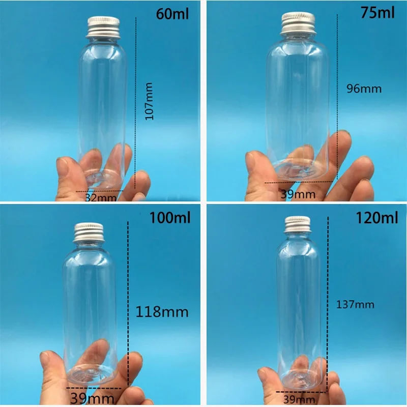 Пустая пластиковая бутылка для косметики шампуня воды 10 мл 20 30 40 50 60 100 120