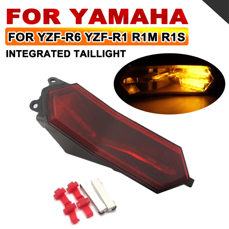 

Led Integrated Taillight Tail Brake Turn Signals Light For YAMAHA YZF R1 R1M R1S 2015 2016 2017 2018 2019 2020 2021 2022 YZF-R6