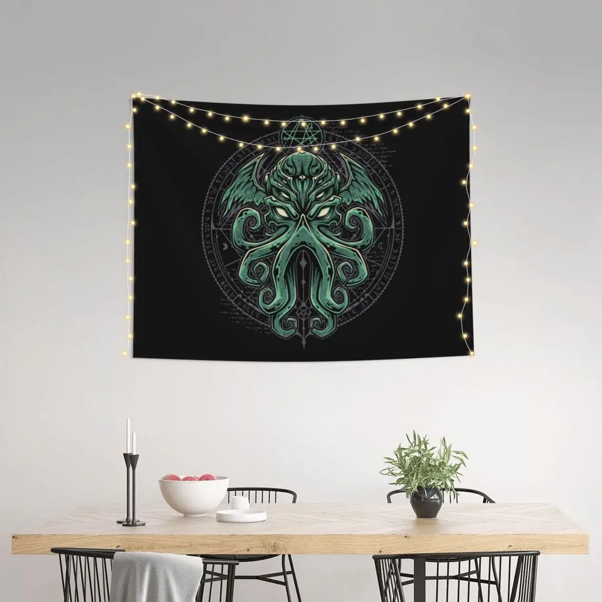 Гобелены Great Cthulhu для стола Настенная подвесная гобеленка из фильма ужасы в стиле