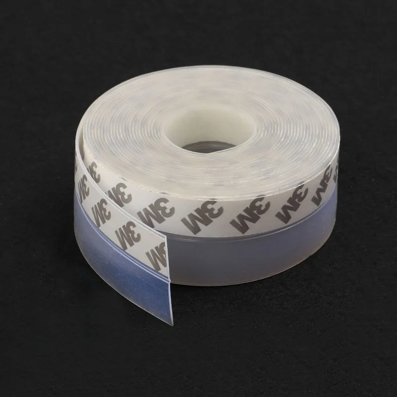 

5M Door Bottom Seal Strip Weather Window Rubber Seal Weatherstrip Windproof Dust Self Adhesive Door Windshield Sealing Tape