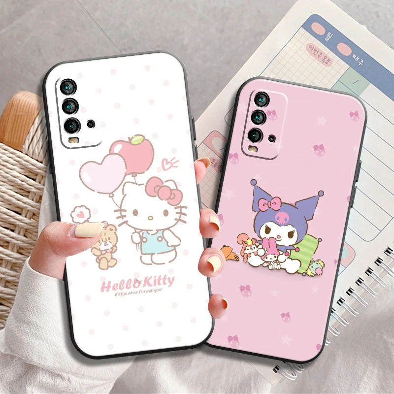 Чехол для телефона с японским аниме Kuromi Xiaomi Redmi Note 10 Pro MAX 10T S 5G мягкий чехол унисекс
