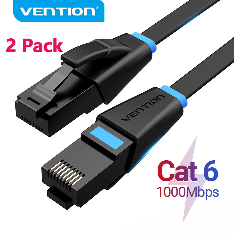 Vention-Cable Ethernet Cat6 Gigabit de alta velocidad, Cable de Internet de 1000Mbps,...