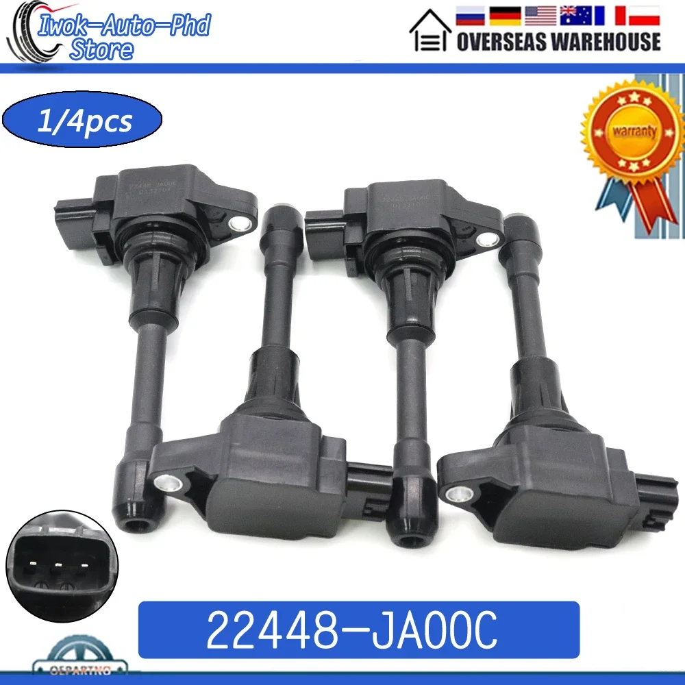 22448-JA00C катушка зажигания для Nissan Cube Altima Rogue Sentra X-Trail Tiida Pathfinder NV200 Versa Infiniti QX60 FX50 M56