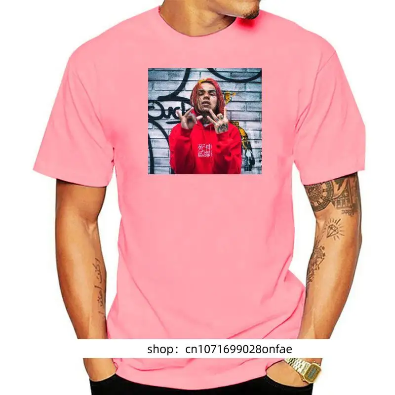 

Kaus Ide Desain Leher O Lengan Pendek 6Ix9Ine Kaus Putih untuk Pria