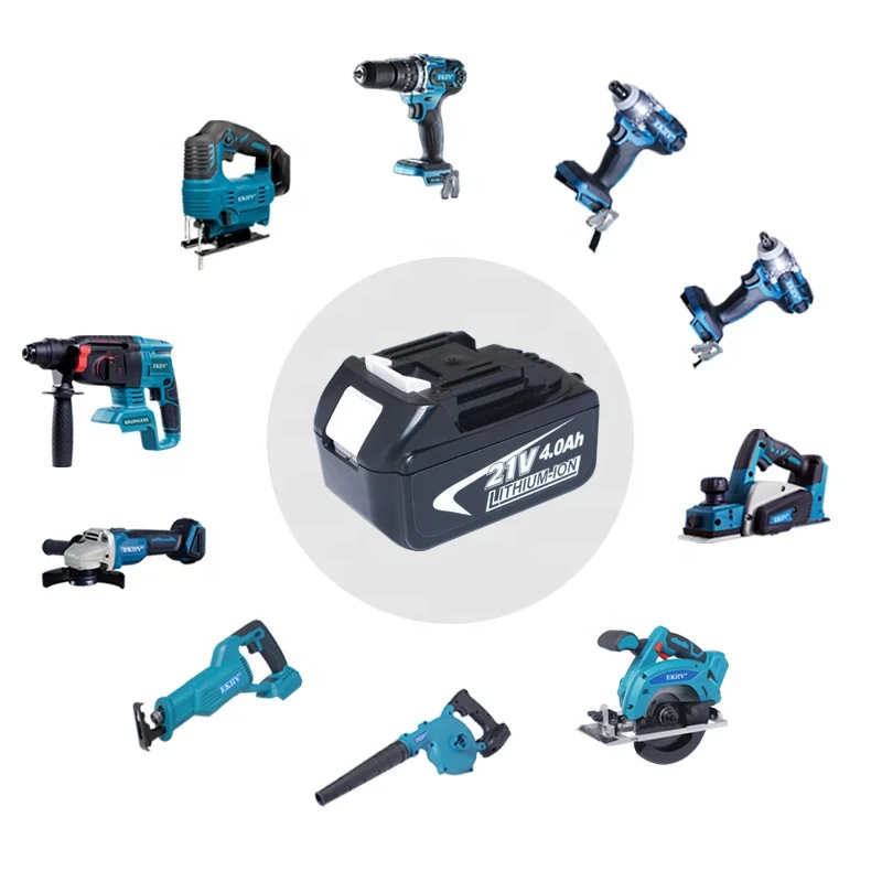 EKIIV brushless 21v lithium ion battery electric screwdriver cordless makitas compatible impact power drill combo kit tool set