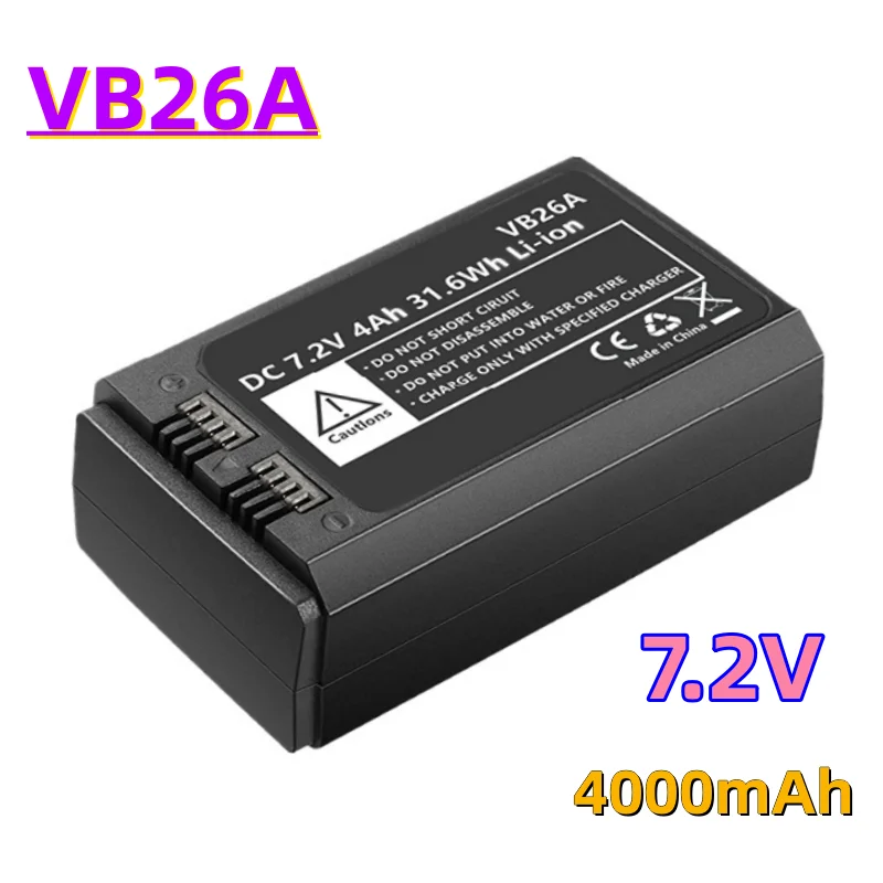 

5X7,2 V/4000mAh Li-Ion Polímero VB26A Batteries for GodoxV1S V1C V1N V1F V1O VB26A V860IIIRound Head flash Speedlite