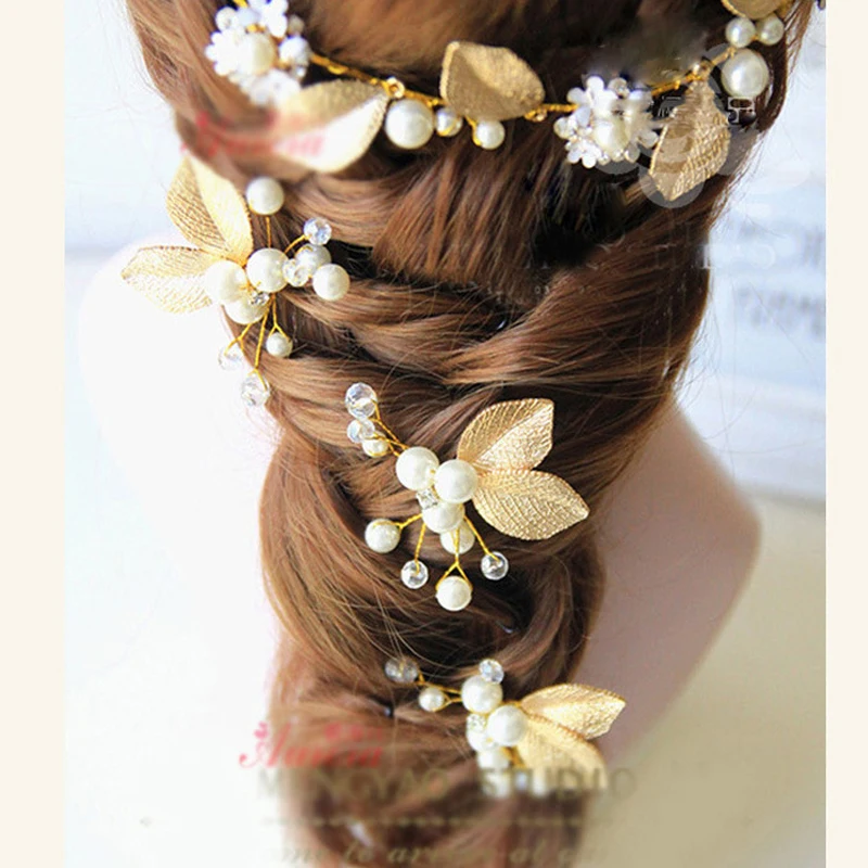 

Fashion Pearls Bridal Hair Pins Wedding Hair Accessories Braiding Hair Pins for Women Hair Jewelry Twist Clip Hair Styling Tools