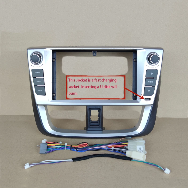 

Car Multimedia Frame Car Audio Radio Frame Dashboard Fitting Panel 9" Fascias Original Style For Vios 2017